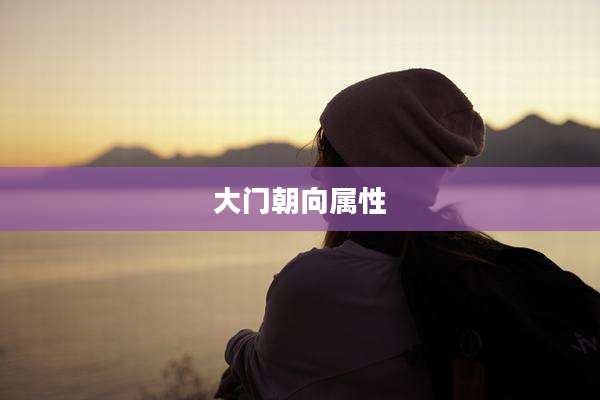 大门朝向属性