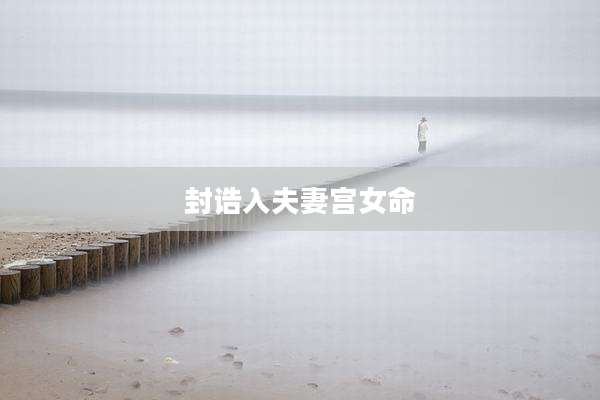 封诰入夫妻宫女命