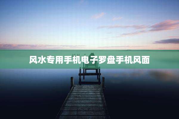 风水专用手机电子罗盘手机风面
