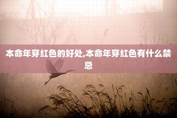 本命年穿红色的好处,本命年穿红色有什么禁忌