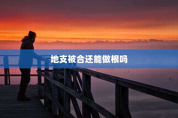 地支被合还能做根吗