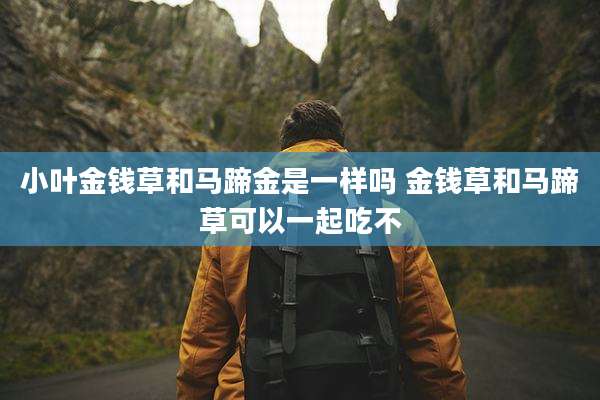 小叶金钱草和马蹄金是一样吗 金钱草和马蹄草可以一起吃不