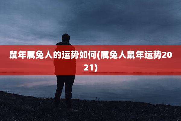 鼠年属兔人的运势如何(属兔人鼠年运势2021)