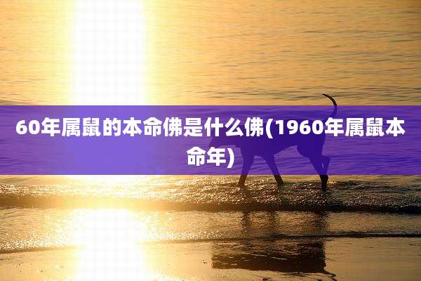 60年属鼠的本命佛是什么佛(1960年属鼠本命年)