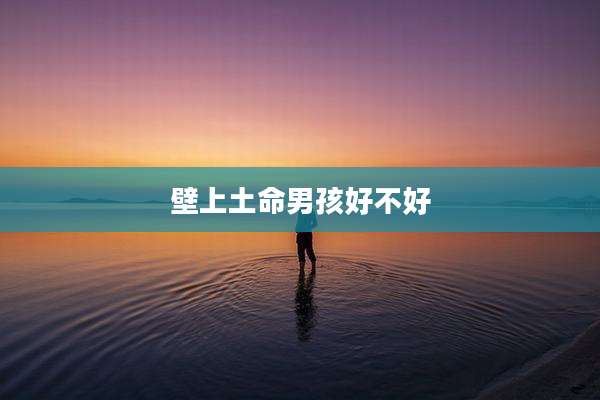 壁上土命男孩好不好