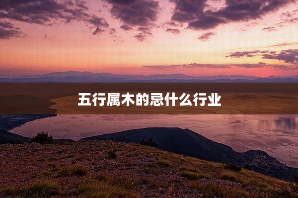 五行属木的忌什么行业
