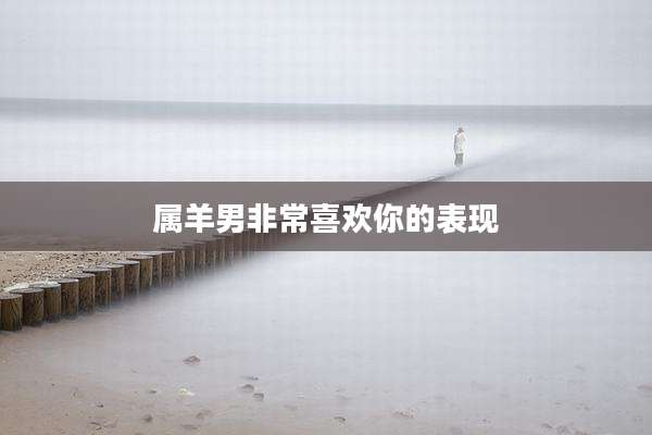 属羊男非常喜欢你的表现