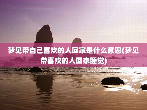 梦见带自己喜欢的人回家是什么意思(梦见带喜欢的人回家睡觉)