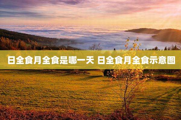 日全食月全食是哪一天 日全食月全食示意图
