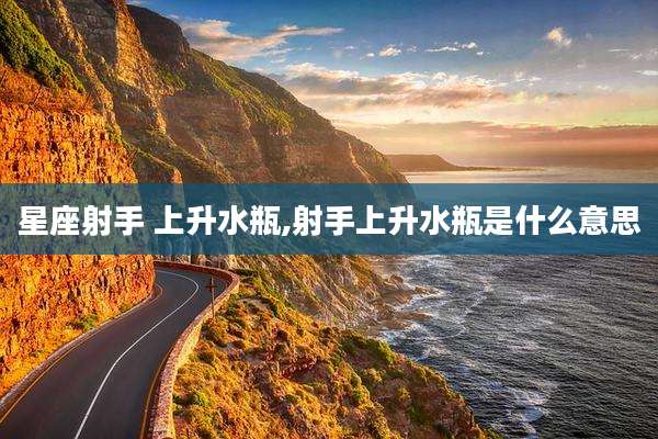 星座射手 上升水瓶,射手上升水瓶是什么意思