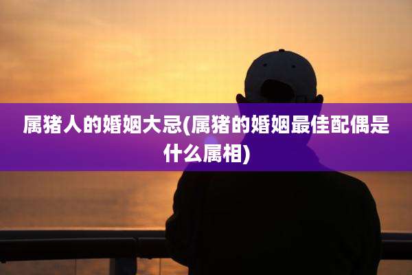 属猪人的婚姻大忌(属猪的婚姻最佳配偶是什么属相)