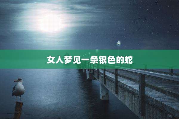 女人梦见一条银色的蛇