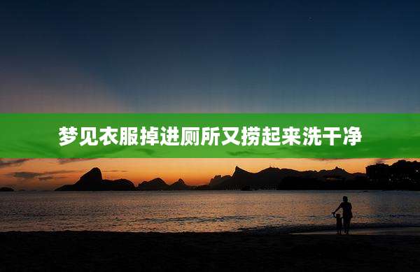 梦见衣服掉进厕所又捞起来洗干净