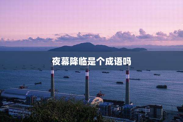 夜幕降临是个成语吗