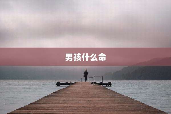 男孩什么命