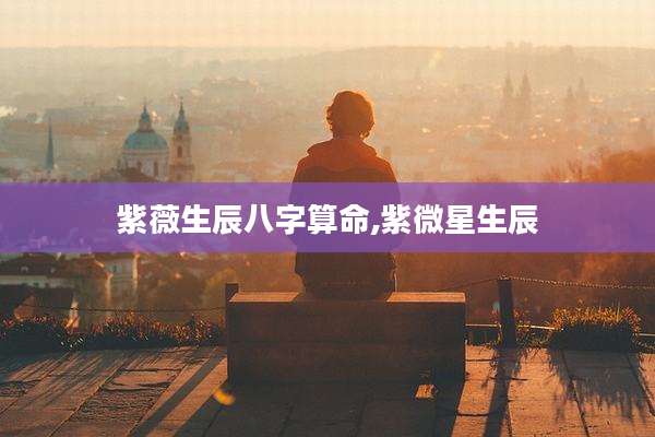 紫薇生辰八字算命,紫微星生辰