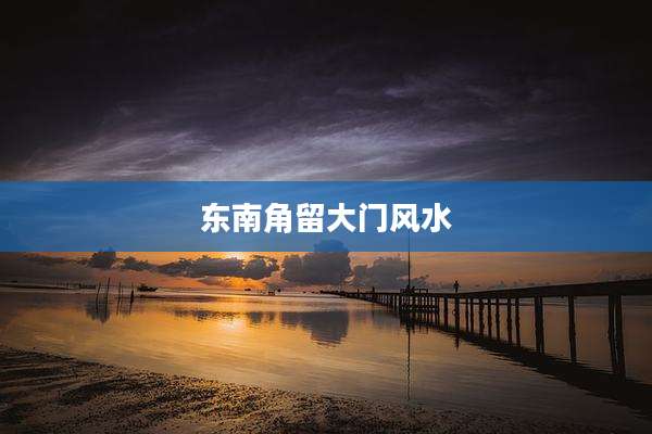 东南角留大门风水