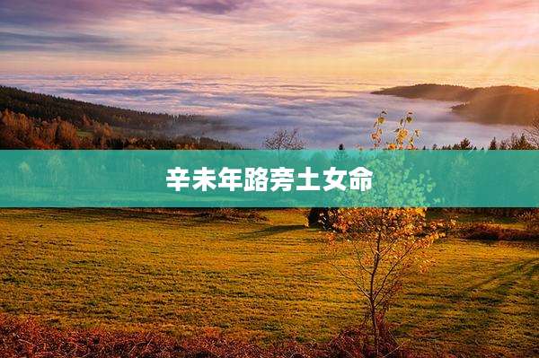 辛未年路旁土女命