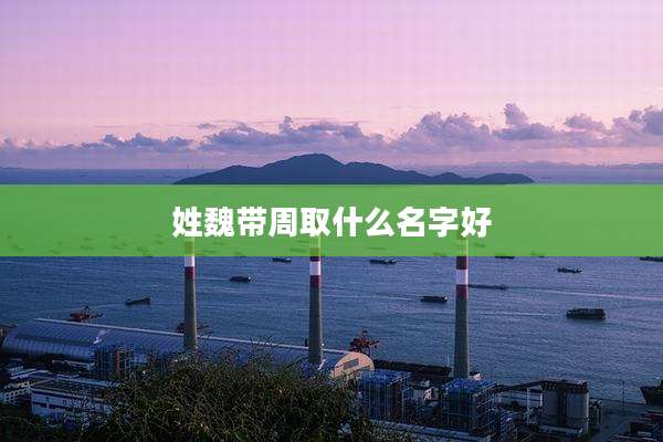 姓魏带周取什么名字好