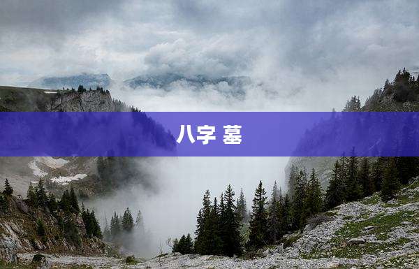八字 墓