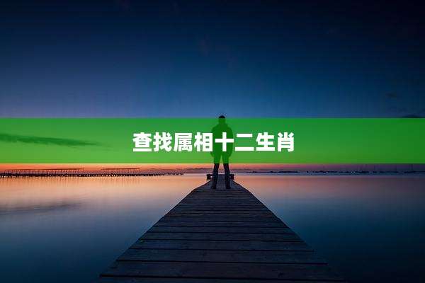 查找属相十二生肖