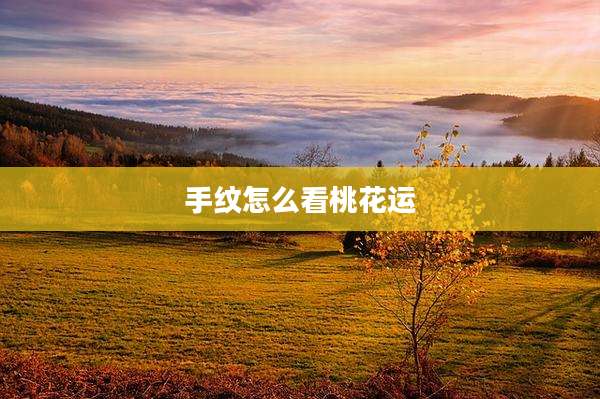 手纹怎么看桃花运
