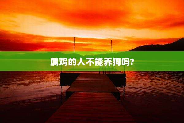 属鸡的人不能养狗吗?