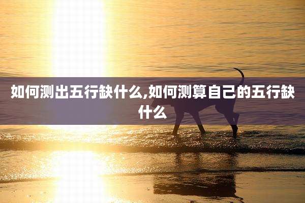 如何测出五行缺什么,如何测算自己的五行缺什么
