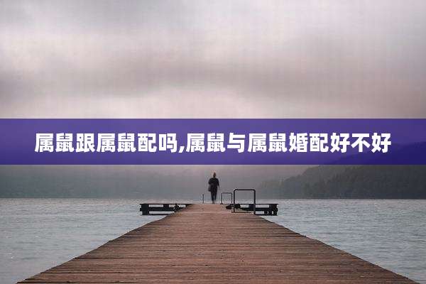 属鼠跟属鼠配吗,属鼠与属鼠婚配好不好