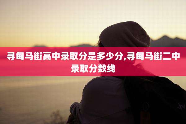 寻甸马街高中录取分是多少分,寻甸马街二中录取分数线