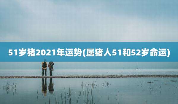 51岁猪2021年运势(属猪人51和52岁命运)