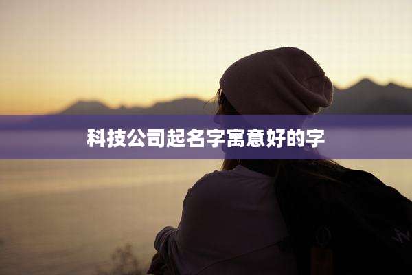 科技公司起名字寓意好的字
