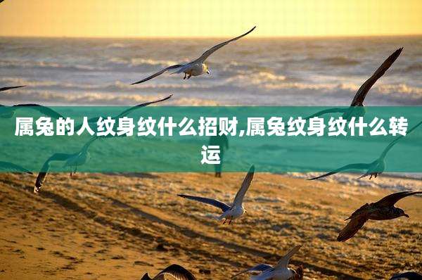 属兔的人纹身纹什么招财,属兔纹身纹什么转运