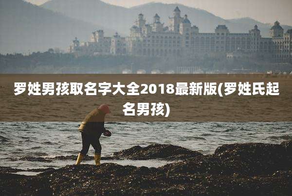 罗姓男孩取名字大全2018最新版(罗姓氏起名男孩)