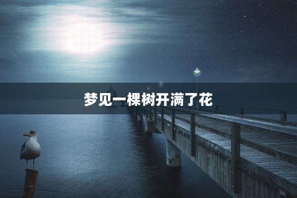 梦见一棵树开满了花