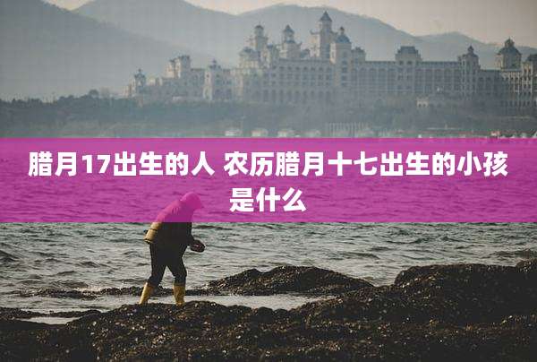 腊月17出生的人 农历腊月十七出生的小孩是什么
