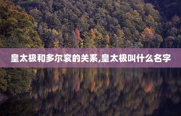 皇太极和多尔衮的关系,皇太极叫什么名字