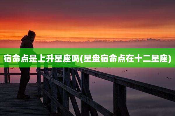 宿命点是上升星座吗(星盘宿命点在十二星座)