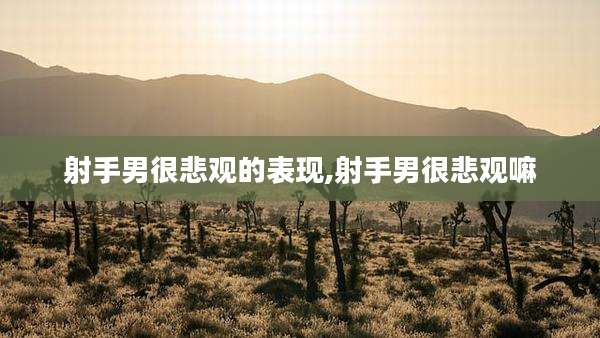 射手男很悲观的表现,射手男很悲观嘛