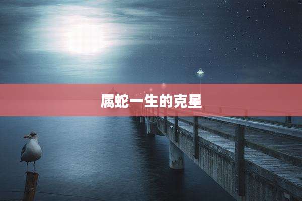 属蛇一生的克星