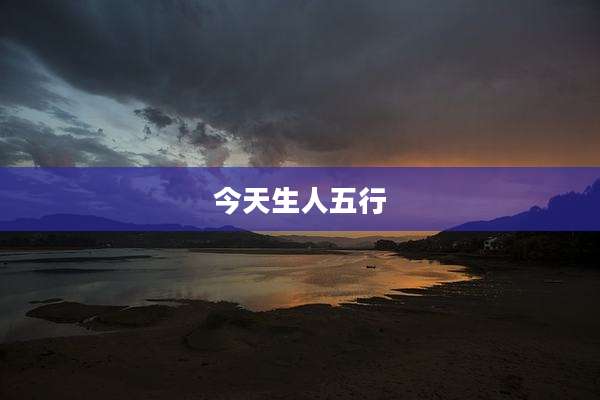 今天生人五行