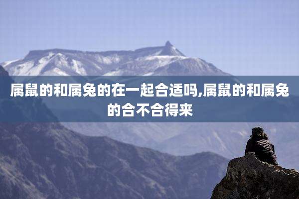属鼠的和属兔的在一起合适吗,属鼠的和属兔的合不合得来