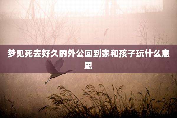 梦见死去好久的外公回到家和孩子玩什么意思