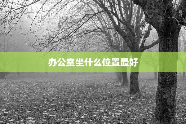 办公室坐什么位置最好