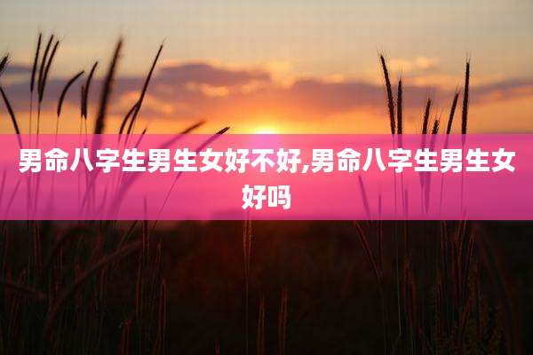 男命八字生男生女好不好,男命八字生男生女好吗