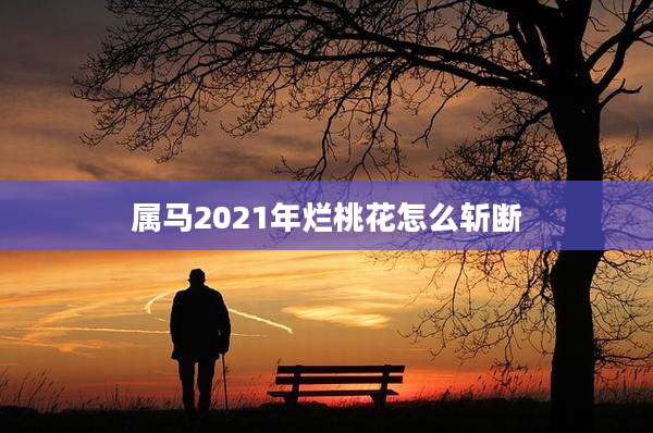 属马2021年烂桃花怎么斩断