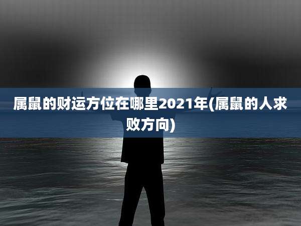 属鼠的财运方位在哪里2021年(属鼠的人求败方向)