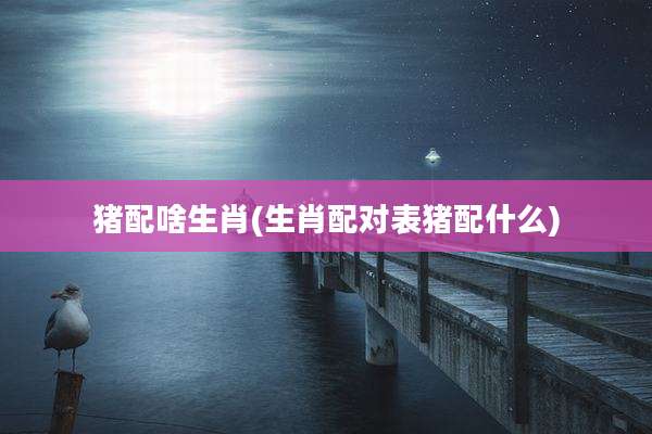 猪配啥生肖(生肖配对表猪配什么)