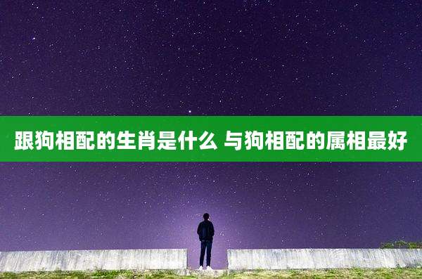 跟狗相配的生肖是什么 与狗相配的属相最好