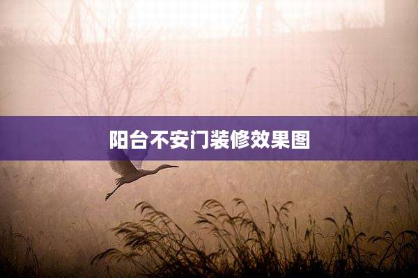 阳台不安门装修效果图